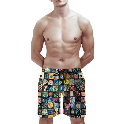Mosaic Art Graffiti Geek Shorts