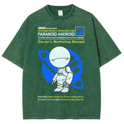 Mysterious Android Manual Vintage Distressed T-shirt