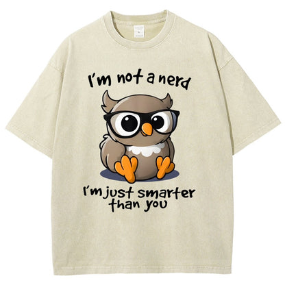 I’m Not A Nerd I’m Just Smarter Than You Vintage Distressed T-shirt