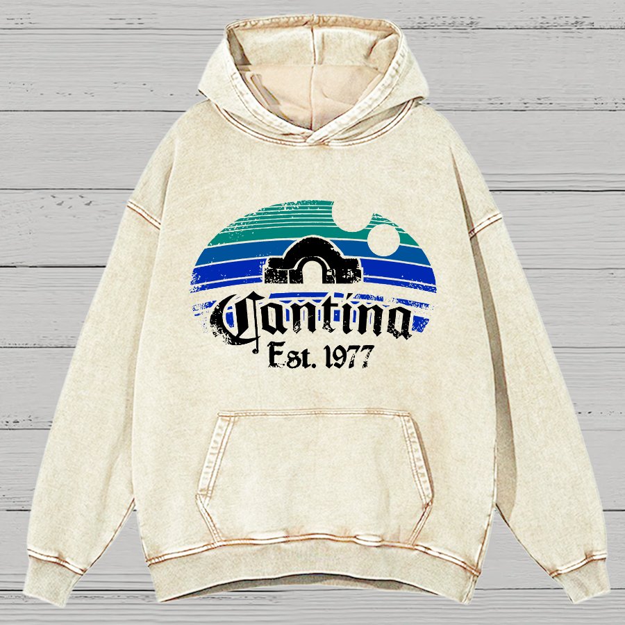 1977 Bistro Vintage Distressed Hoodie