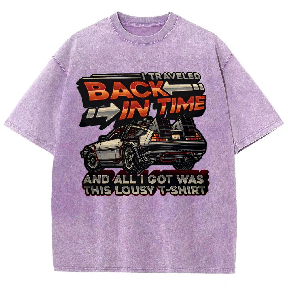 Time Travel Vintage Distressed T-shirt