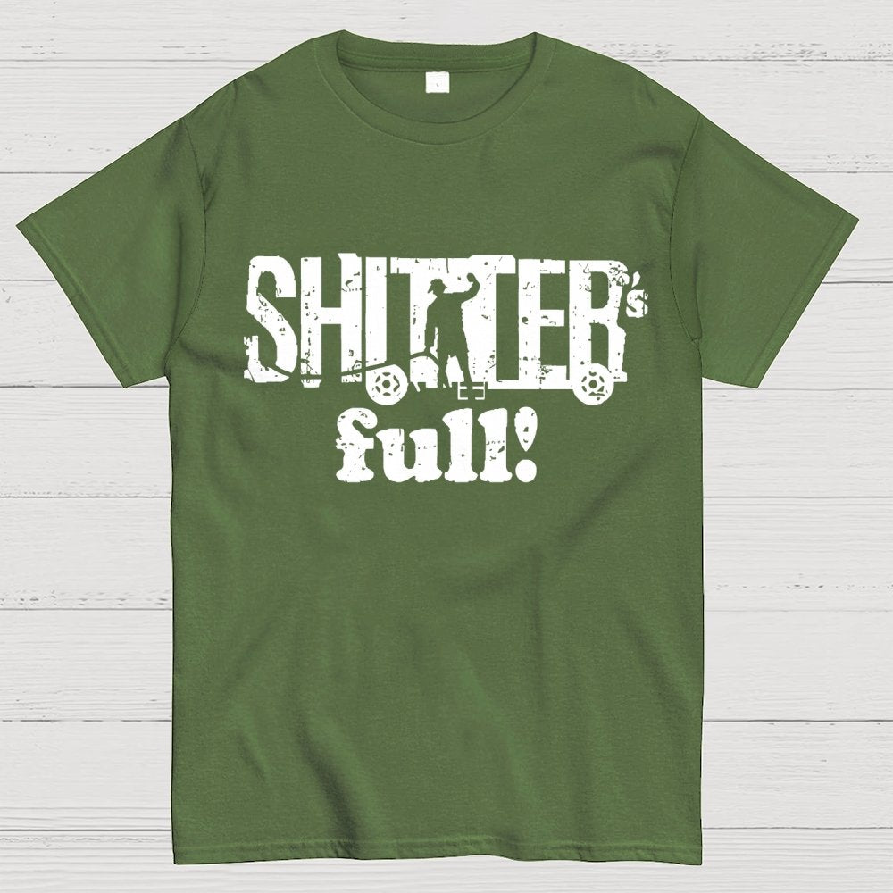 Shitter's Full! Christmas Humor Geek T-Shirt