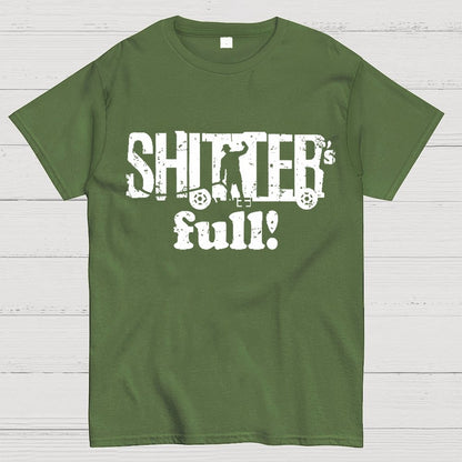 Shitter's Full! Christmas Humor Geek T-Shirt