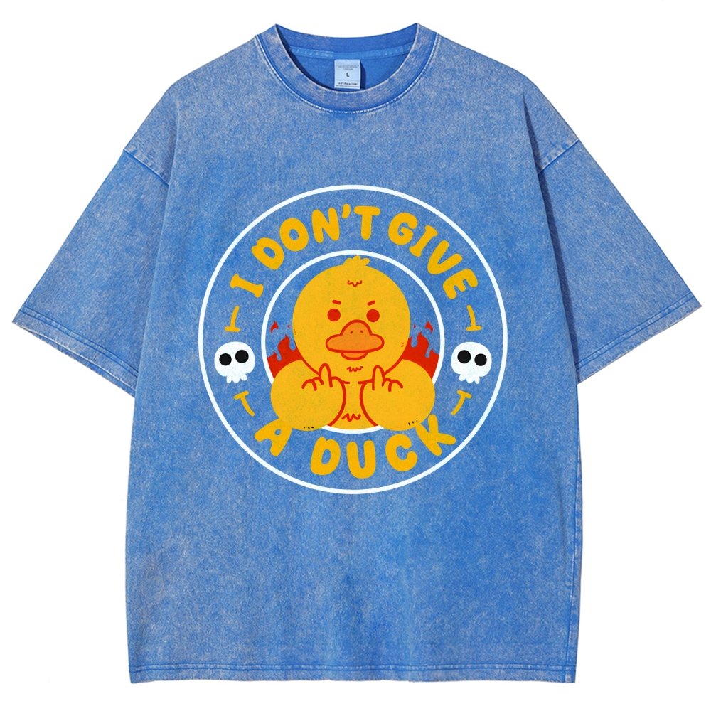 I Don’t Give A Duck Vintage Distressed T-shirt