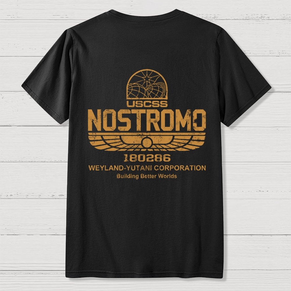 Mystery Ship Front And Back Printing Geek T-Shirt