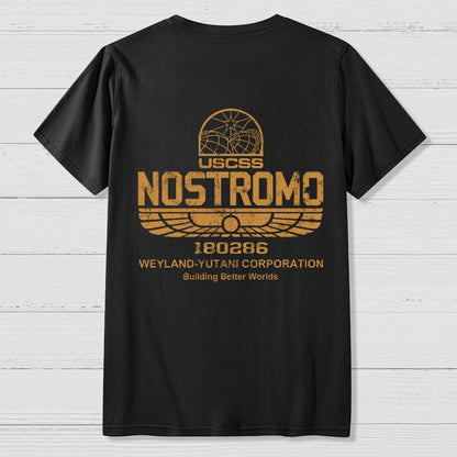 Mystery Ship Front And Back Printing Geek T-Shirt