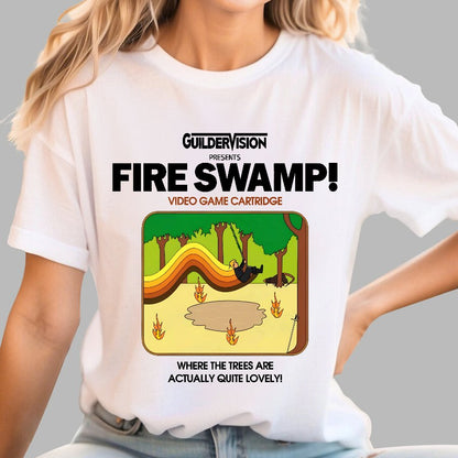 Retro Blazing Swamp Geek T-Shirt