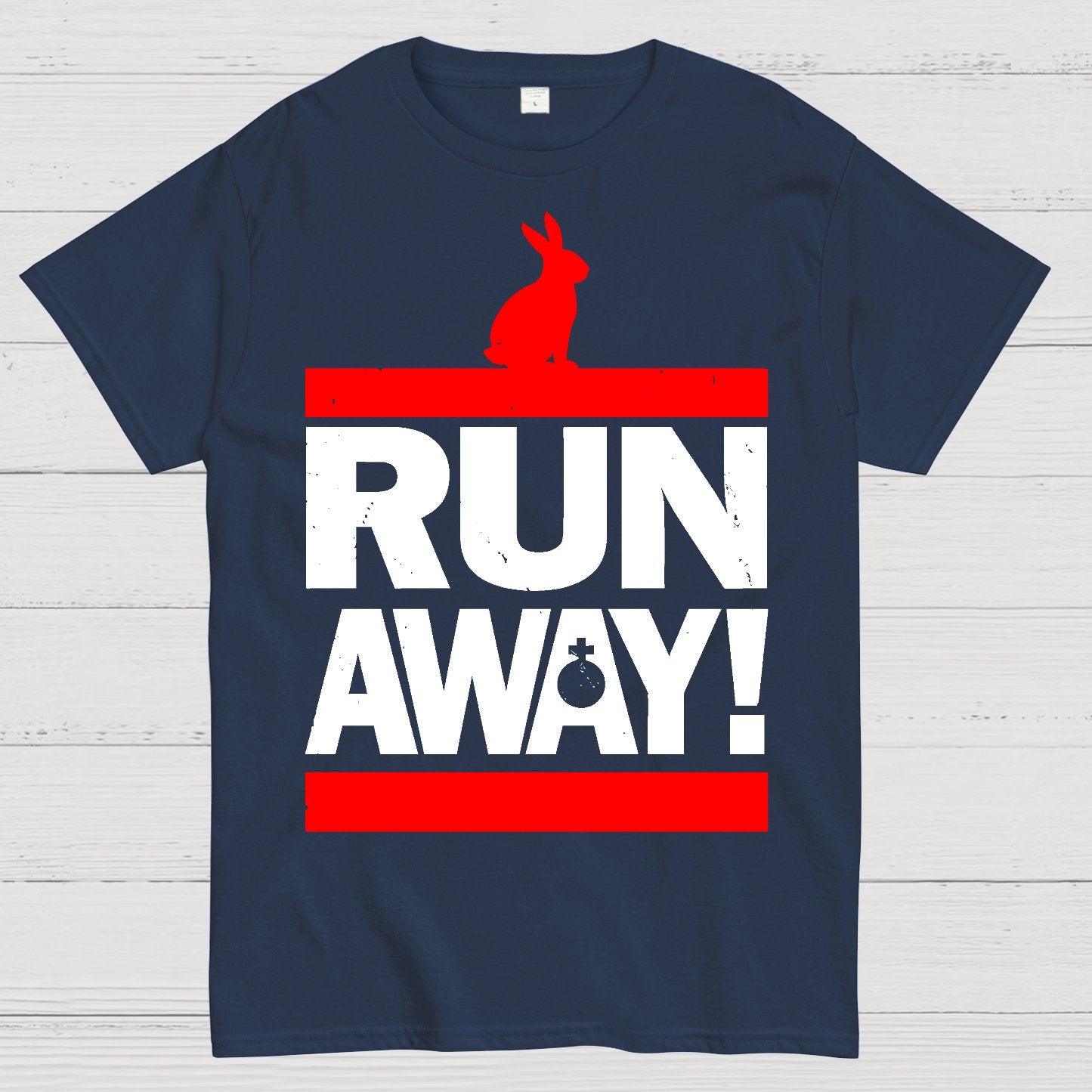 Run Away from the Rabbit! Geek T-Shirt