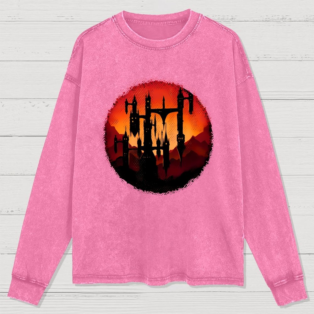Castle Sunset Washed Long Sleeve Tee