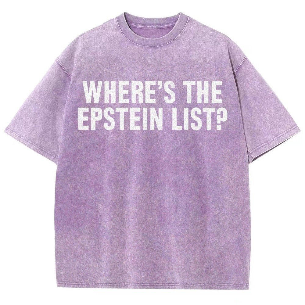 Where’s the Epstein list Vintage Distressed T-shirt