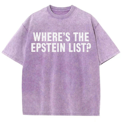 Where’s the Epstein list Vintage Distressed T-shirt