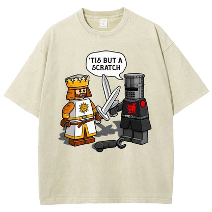 King Vs Knight Vintage Distressed T-shirt