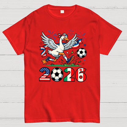 2026 World Cup Funny 2026 Soccer Goose Geek T-Shirt