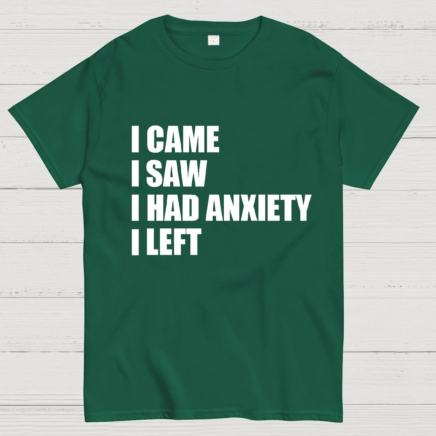 I Came I Saw and Have Anxiety I Left Geek T-Shirt