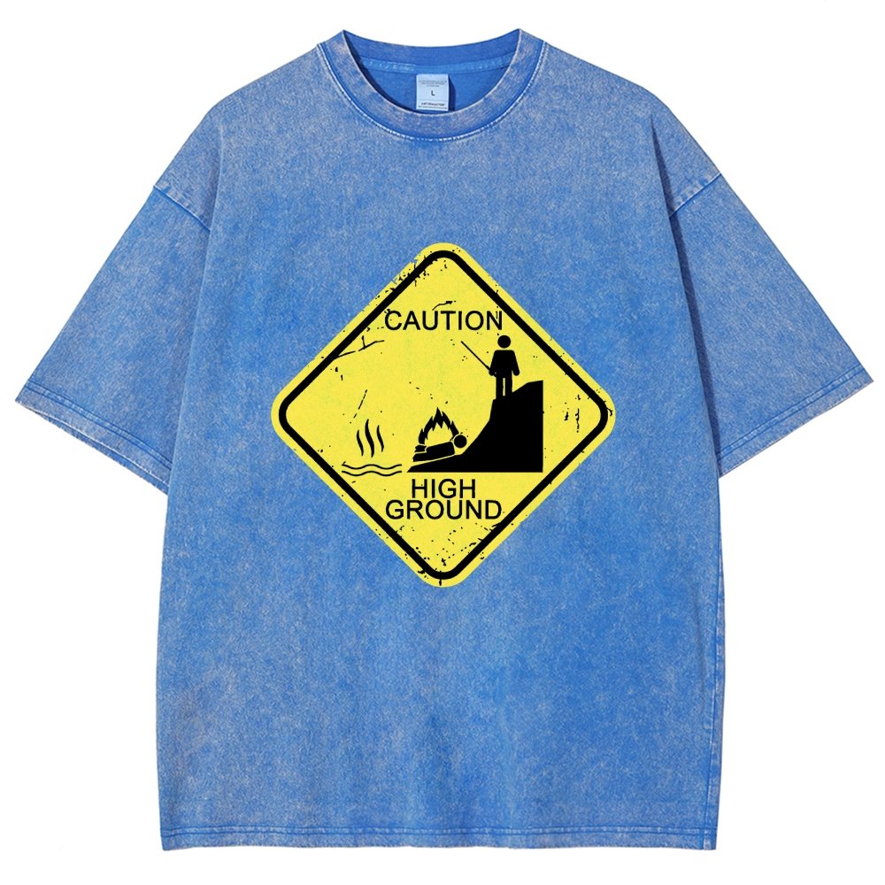 Top Spot Warning Vintage Distressed T-shirt