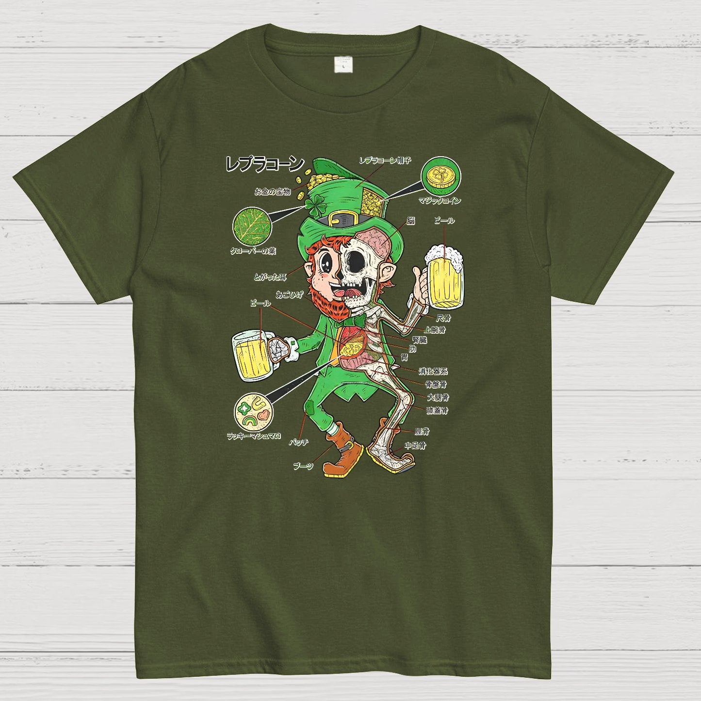 LEPRECHAUN ANATOMY-St. Patrick's Day Geek T-Shirt