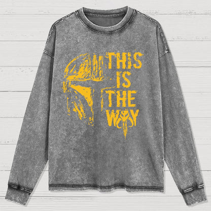 This Is The Style Washed Long Sleeve Tee