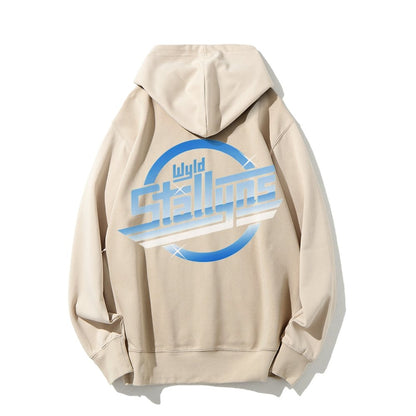 Wyld Stroke Printed Back Unisex Cotton Hoodie
