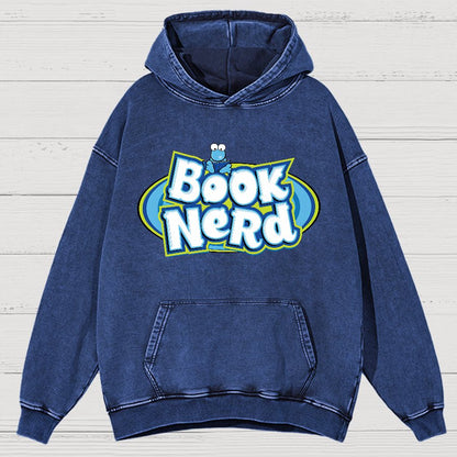 Book Nerd Vintage Distressed Hoodie