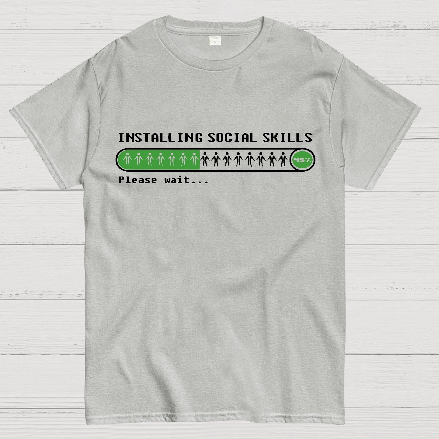 Funny Installing social skills Geek T-Shirt