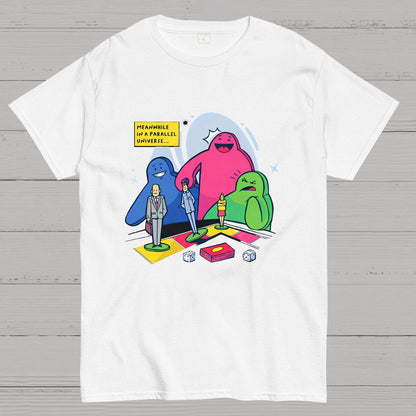 Meeples playing Board Games Geeky T-Shirt