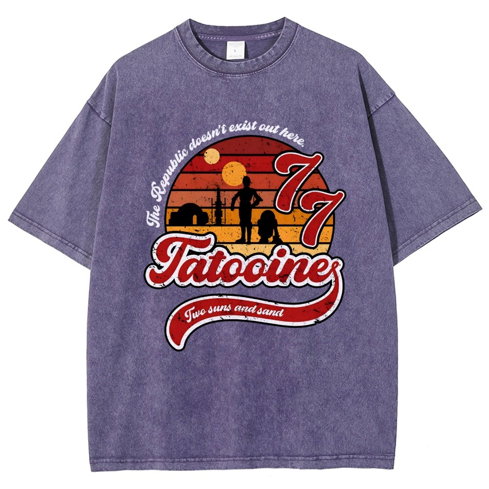 Vintage Two suns and sand Vintage Distressed T-shirt