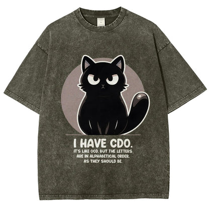 OCD vs CDO Vintage Distressed T-shirt