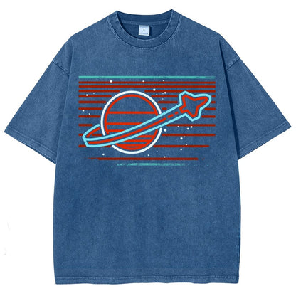 Retro Space Launch Vintage Distressed T-shirt