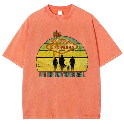 Let The End Times Roll Vintage Distressed T-shirt
