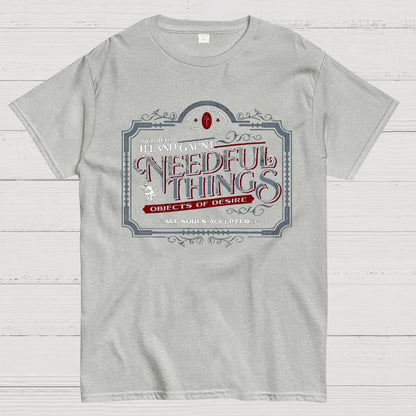 Needful Things Gothic Horror Graphic Geeky T-Shirt
