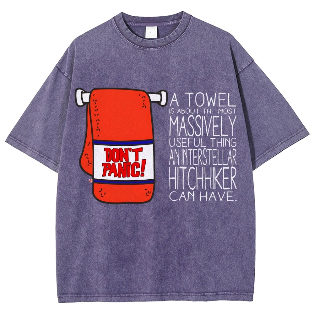 Don't Panic Vintage Distressed T-shirt