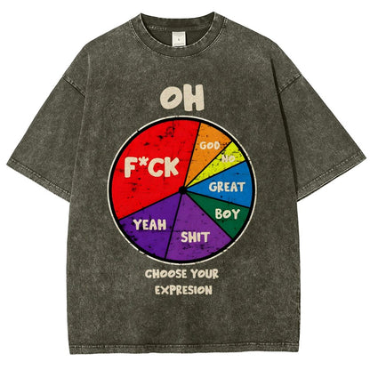 Choose You Expression Vintage Distressed T-shirt