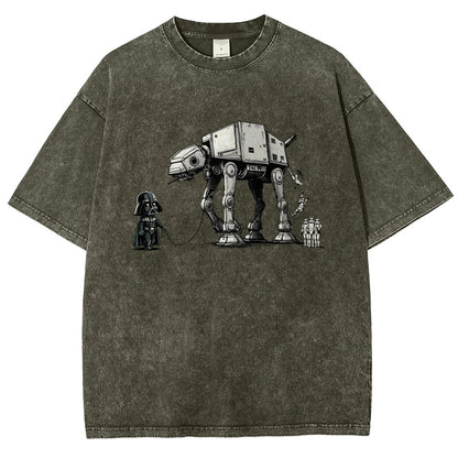 The villain and his adorable steel pet Vintage Distressed T-shirt