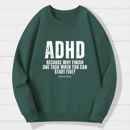ADHD Geek Cotton Sweatshirt