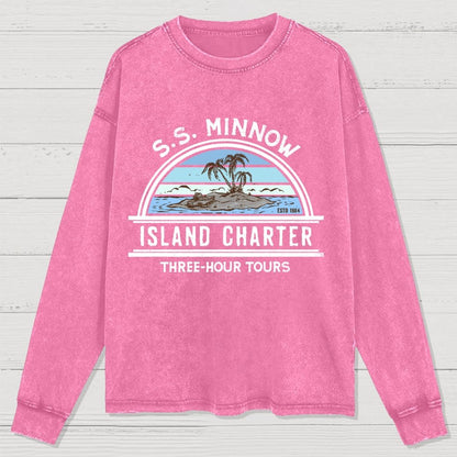 Tour 3 Hours Washed Long Sleeve Tee