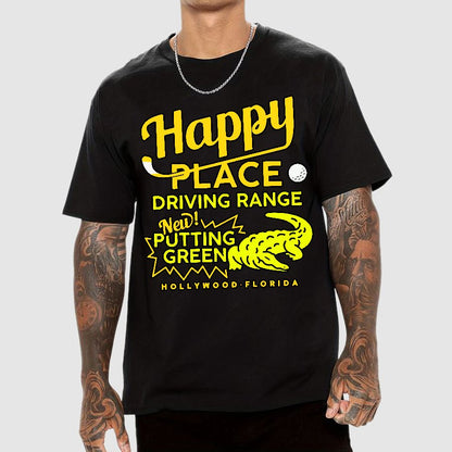 Happy Place Driving Range Geek T-Shirt