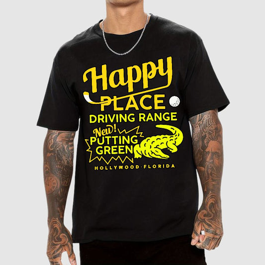 Happy Place Driving Range Geek T-Shirt