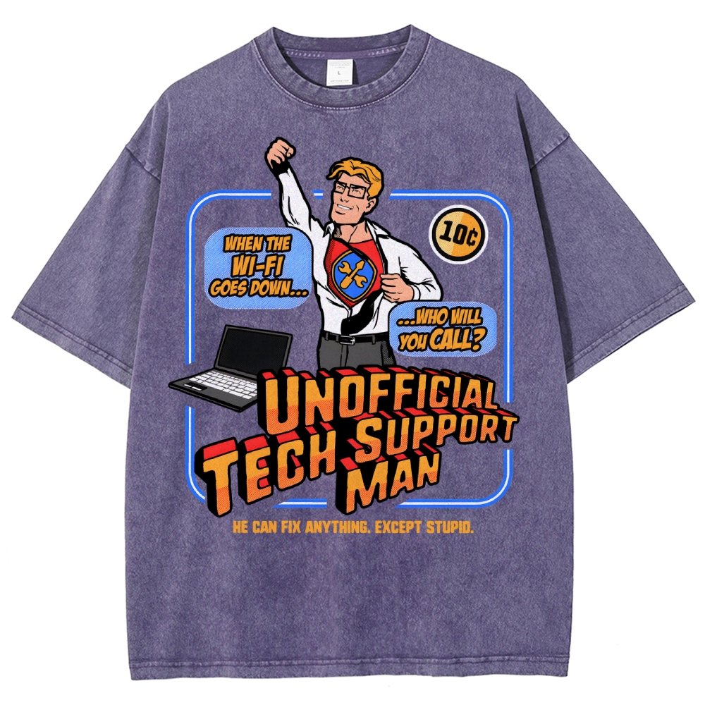 Unofficial Tech Support Man Essential Vintage Distressed T-shirt