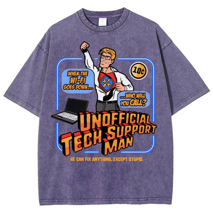 Unofficial Tech Support Man Essential Vintage Distressed T-shirt