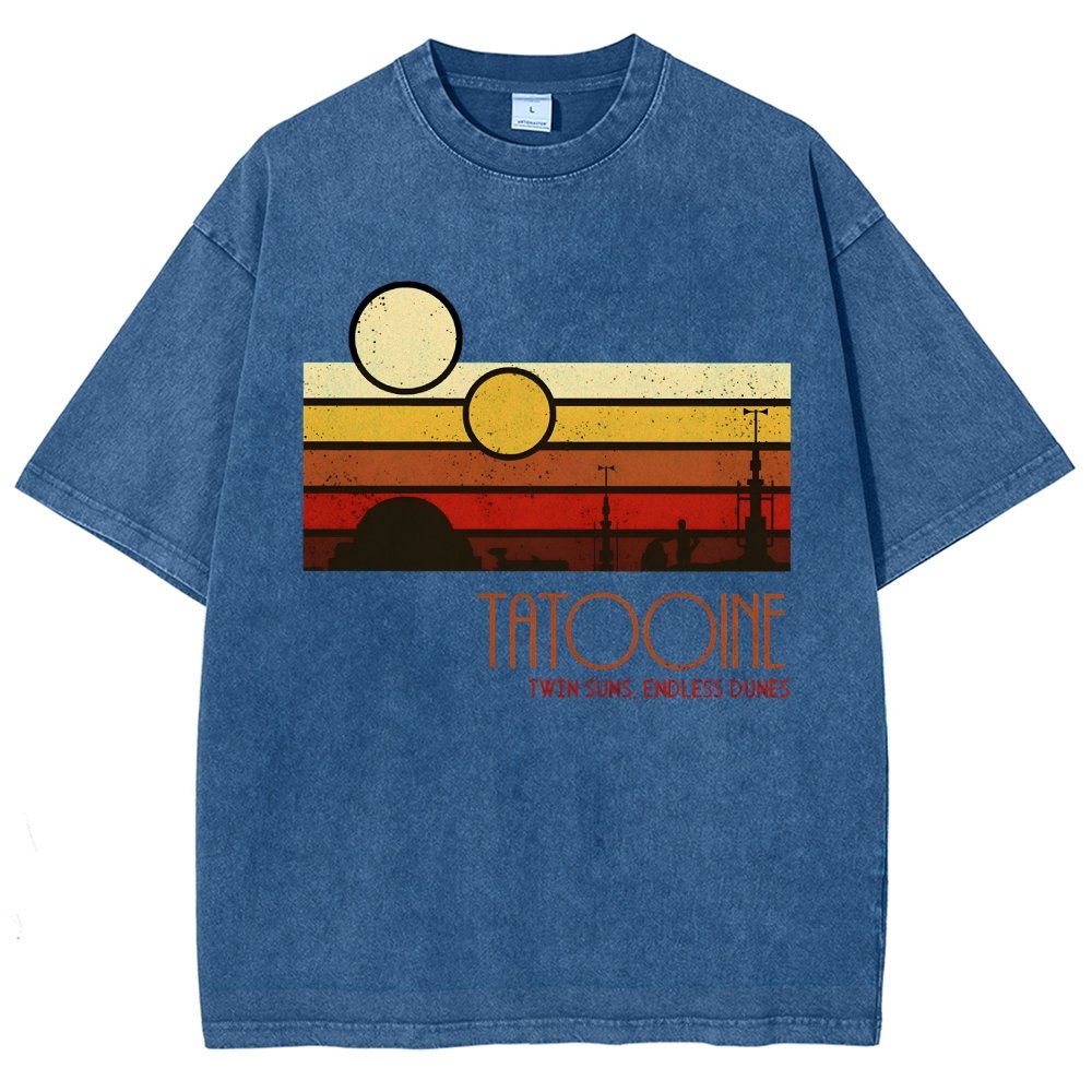 Dual Suns, Limitless Dunes Vintage Distressed T-shirt