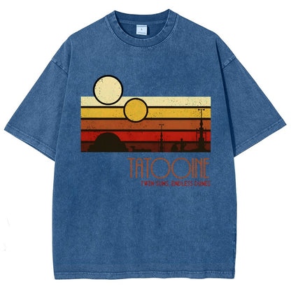 Dual Suns, Limitless Dunes Vintage Distressed T-shirt