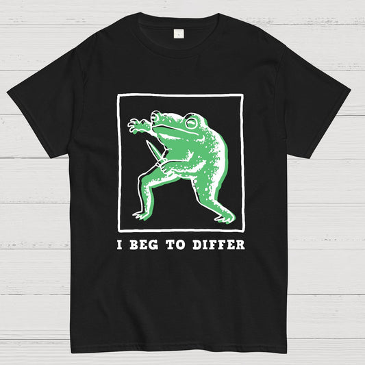 I Beg To Differ Frog Geek T-Shirt