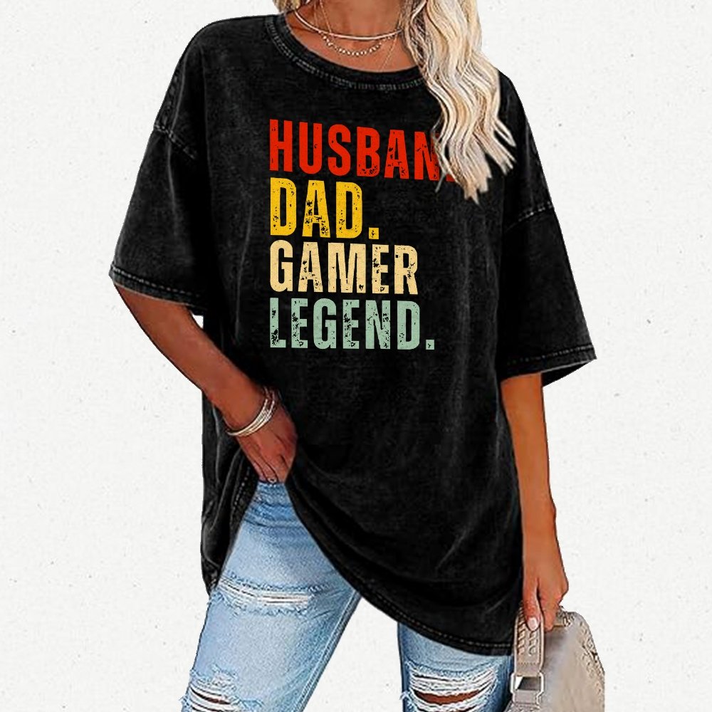 Gamer Dad Vintage Distressed T-shirt