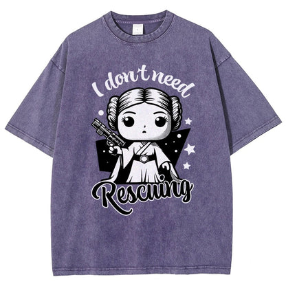 I Don't Need Rescuing Vintage Distressed T-shirt