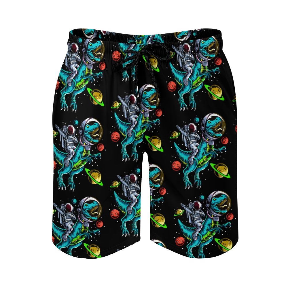 Funny Dinosaur Astronaut Geek Shorts