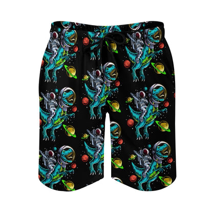 Funny Dinosaur Astronaut Geek Shorts