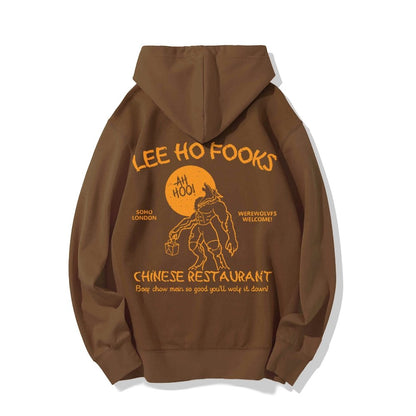 Lee Ho Fooks Chinese Restaurant Printed Back Unisex Cotton Hoodie
