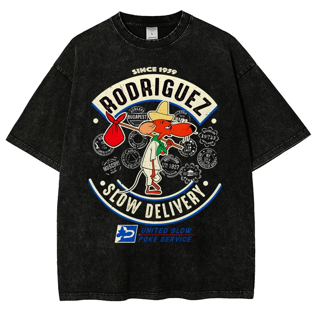 Slowpoke Delivery Service Vintage Distressed T-shirt