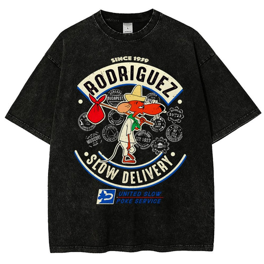 Slowpoke Delivery Service Vintage Distressed T-shirt