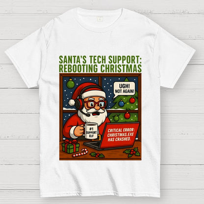 Santa's Tech Support  Geek T-Shirt